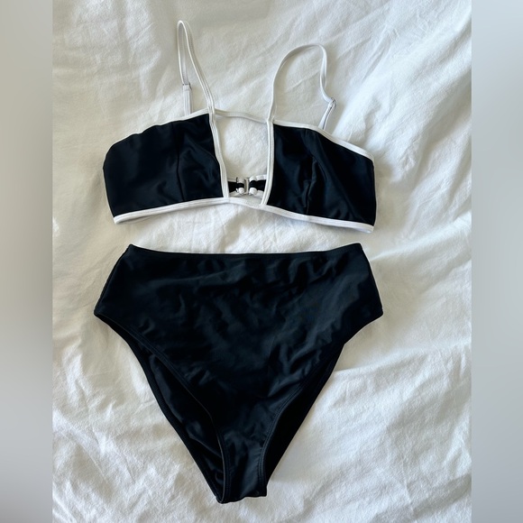 House of Harlow 1960 x REVOLVE Jill Top and High Waist Bottoms Bikini Black - Picture 2 of 9